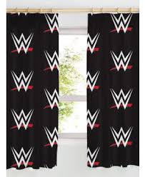 Wwe Logo Curtains Wwe Bedroom Room Ideas Bedroom Boys Bedroom Curtains