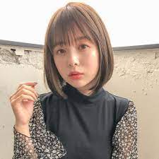 前髪あり 前下がりボブでオシャレに 似合わせポイントとスタイルを公開 hair ヘアスタイリング ボブヘア 前下がりボブ 前髪あり