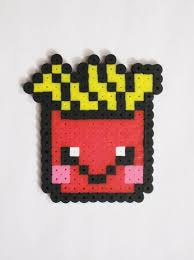 French Fries Perler Beads Hama Beads Patterns Diy Perler Beads