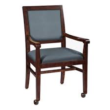 Limited time sale easy return. Dining Chair With Front Casters In Vinyl By Hekman Furniture Nbf Com