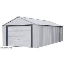 Whether you need space to park your car, a workshop, finished living space (adu) or even garage. Arrow Murryhill Prefab Garage 14 Ft X 21 Ft Steel Bgr1421fg Rona