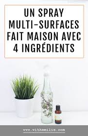 Recette Spray Nettoyant Multi Surfaces Fait Maison Avec 4 Ingredients With Emilie Lifestyle Simple Et Naturel Recette Produit Menager Produit De Nettoyage Faits Maison Produit Menager Fait Maison
