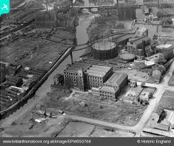 EPW050768 ENGLAND (1936). The Samuel Driver Ltd Warehouse and surrounding  industrial works, Brighouse, 1936