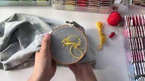 It guides you throughout the process and holds everything together. How To Hand Embroider On A T Shirt Do You Need A Stabilizer Youtube