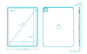Apple iPad Pro - 12.9” (4th Gen) - 2020 Dimensions & Drawings |  Dimensions.com