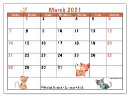 We have listed here online, printable, word, excel, pdf and blank. Printable March 2021 481ss Calendar Michel Zbinden En