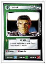 Commander tomalak was an influential officer in the romulan military in the 24th century. Tomalak White Border Alpha Star Trek Ccg 1e 1e Premiere 94 Unlimited Wb Alpha Categoryonegames