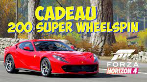 La liste des véhicules… the crew 2 : Forza Horizon 4 Cadeau 200 Super Wheelspin Youtube