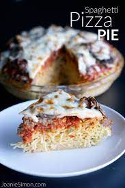 Deep Dish Spaghetti Pizza Pie Joanie Simon Recipe Recipes Pizza Pie Spaghetti Pizza