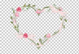 Download Hearts And Flowers Border Frames Png Clipart Art Blossom Body Jewelry Branch Floral Design Free Png