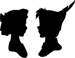 Peter Pan Wendy Silhouette Decal Peter Pan Silhouette Silhouette Png Baby Room Art