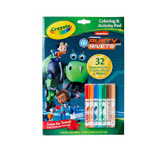Rusty rivets coloring page rusty rivets printables 15 credit: Crayola Rusty Rivets Coloring Activity Pad 7 Washable Mini Markers Nickelodeon Coloring Pages Travel Activity Book Great Gift For Kids Crayola