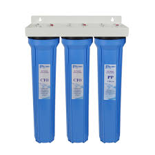 Los filtros de agua separan partículas insolubles del agua. Sistema De Filtro De Agua De 3 Etapas Para Toda La Casa Con Sedimento Pp De 20 X2 5 Y Filtro De Doble Bloque De Carbono Premium Entrada De 1 Y 5 Micras