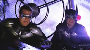 Promo shot of george clooney, alicia silverstone & chris o'donnell. Battle On Ice Batman Robin Youtube