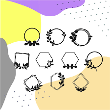 Cake Topper Svg Happy Birthday Svg Wreath Frame Svg Cake Etsy Frame Wreath Topper Cake Toppers