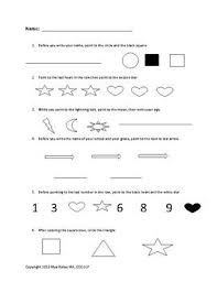 Following Multi Step Complex Directions 4 Following Directions Directions Worksheets