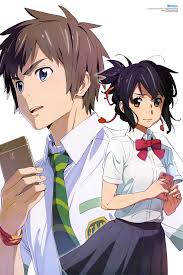 Kimi no na wa) is a 2016 japanese animated romantic fantasy film produced by comix wave films and released by toho. Kimi No Na Wa Photo Kimi No Na Wa Mitsuha And Taki Kimi No Na