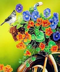 We have the biggest collection, regular discounts, free shipping and 100% money back guarantee. Flower In Bicycle Basket Flowers Paint By Number Canvas Paint By Numbers