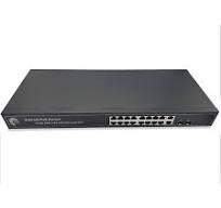 PoE Commutateur Switch Fibre Optique avec 2 Ports SFP 1,25Go, 16 Ports PoE  Gigabit Ethernet 10/100/1000Mbps, Plug & Play Non Géré (16 Ports ...