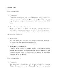 Warna ungu jika ditambah naoh dan ditetesi larutan cuso4. Biokimia Inhal Pdf