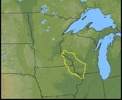 The driftless area ecoregion (outlined in yellow) of the upper... |  Download Scientific Diagram