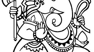 Ganesha coloring pages are a fun way for kids of all ages to develop creativity, focus, motor skills and color recognition. Easy Ganesha Coloring Pages Chickedis