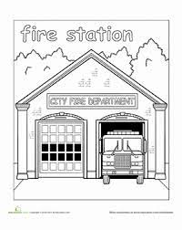 Neighborhood coloring page is one of the coloring pages listed in the neighborhood coloring pages category. Paint The Town Fire Station Worksheet Education Com Fire Station Community Places Places Worksheet