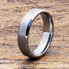 Brushed Tungsten Ring Anniversary Ring Mens Wedding Band Etsy Promise Rings For Guys Rings Mens Wedding Bands Engagement Rings For Men