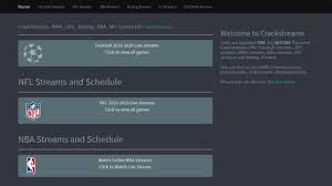 It reveals f1 streams, nfl streams, nba streams, boxing streams, football streams, mma streams. Crackstreams Me Nba Nhl Mlb Mma Boxing Nfl Sports Hd Streams