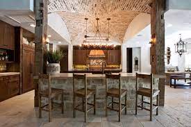 The main kitchen cabinets uses black solid surface and has white vertical wood planks for its backsplash. Stone Kitchen Interior Decoration Ideas Small Design Ideas