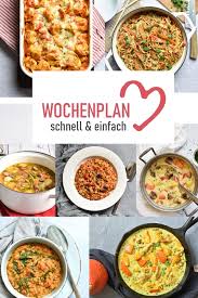 Wochenplan 33 Abwechslungsreiche Rezeptideen Fur Eine Woche In 2020 Meal Prep Wochenplan Rezepte Wochenplan Essen