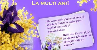 La mulți ani, minunată mea soră! Mesaje De Sfantul Gheorghe Trimite Si Tu O Urare O Felicitare De Sf Gheorghe