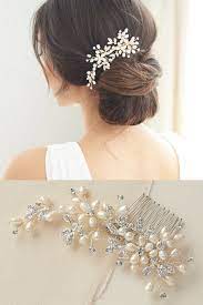 Wedding Hair Comb Offers A Touch Of Elegance And Whimsy With Its Unique Design Wedding Hair Clips Wedding Hairstyles Floral Bridal Clip