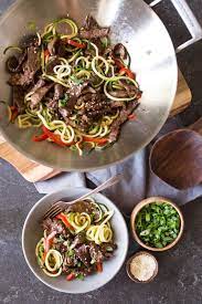 Healthy Hacks Spicy Korean Beef Zoodles Health Dinner Recipes Kitchen Aid Recipes Spiralizer Recipes