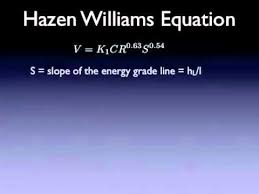 24 Hazen Williams Equation