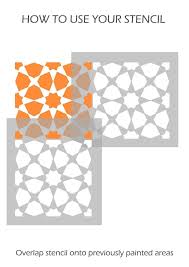 Interior, exterior, spray paint, ceiling paint Amira Tegel Stencil 21 95 8 Verzendkosten Voor 1 3 4e Stencil Van 20cm Tile Stencil Stenciled Floor Mosaic Tile Designs