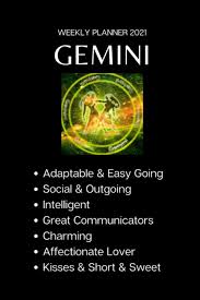 Find gemini zodiac sign meanings, personality, dates and get gemini career, health and love prospects in 2021. Gemini Weekly Planner 2021 Gemini Gift Idea For Men Women Cool Zodiac Star Sign Horoscope Astrology Present For Him Her Small For Purse Book With To Do