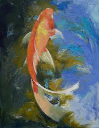 Butterfly Koi Painting Photographic Print By Michael Creese Koi Painting Paintings Art Prints Fish Art