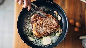 A hot pan will quickly sear the outside, trapping the moisture inside. How To Cook The Perfect Steak According To A Michelin Starred Chef Robb Report