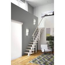 Echelle Gain De Place Droite London Hetre Hauteur De Marche Gain De Place Main Courante Bois