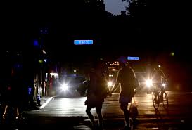 Blackout (wartime), the practice of minimizing outdoor lighting for protection from attack. A Burning 13 000 Volt Cable Touched Off Manhattan Blackout Con Edison Says The New York Times
