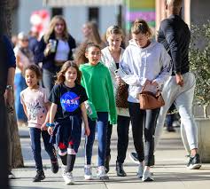 Thursday, the actress tweeted that she'd recently welcomed a daughter via surrogate. Angelina Jolie Ellen Pompeo Take Their Kids On Dinner Outing Pics Hollywood Life