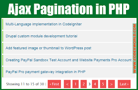 Ajax Pagination Using Jquery With Php And Mysql Codexworld Web Development Tutorial Mysql Php Tutorial