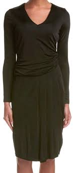 Basler Black V Neck Blouson Short Casual Dress Size 26 Plus 3x 66 Off Retail