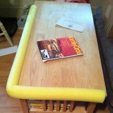 Baby Proof Your Sharp Edges On Your Coffee Table With A Swim Noodle Baby Proofing Baby Life Hacks Baby Life
