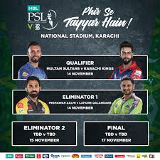 Pakistan super league which is known as psl t20 is one the leading t20 competition going around in the circuit. Psl Playoffs Schedule Cricket