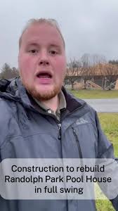 It's been a little over a year since the Randolph Park Pool Fire and  construction to rebuild the pull house is in full swing. Our very own  Thomas Mundy was in Pulaski