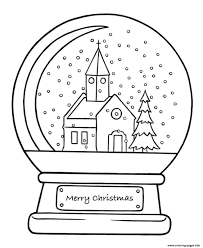 Alaska photography / getty images on the first saturday in march each year, people from all over the. Christmas Snowglobe Church Coloring Pages Printable