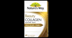 Vien Uá»ng Collagen Danh Cho Da Lao Hoa Natures Way Beauty Collagen Mature Skin 60 Vien Há»p