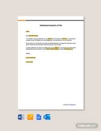 Free Permission Request Letter Template Word Doc Google Docs Apple Mac Pages Pdf L Outlook In 2020 Letter Template Word Lettering Letter Templates